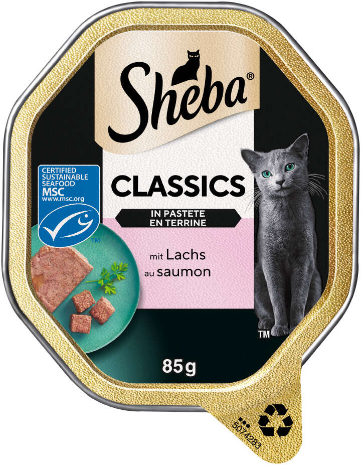 Sheba Katzen-Nassfutter Classics mit Lachs